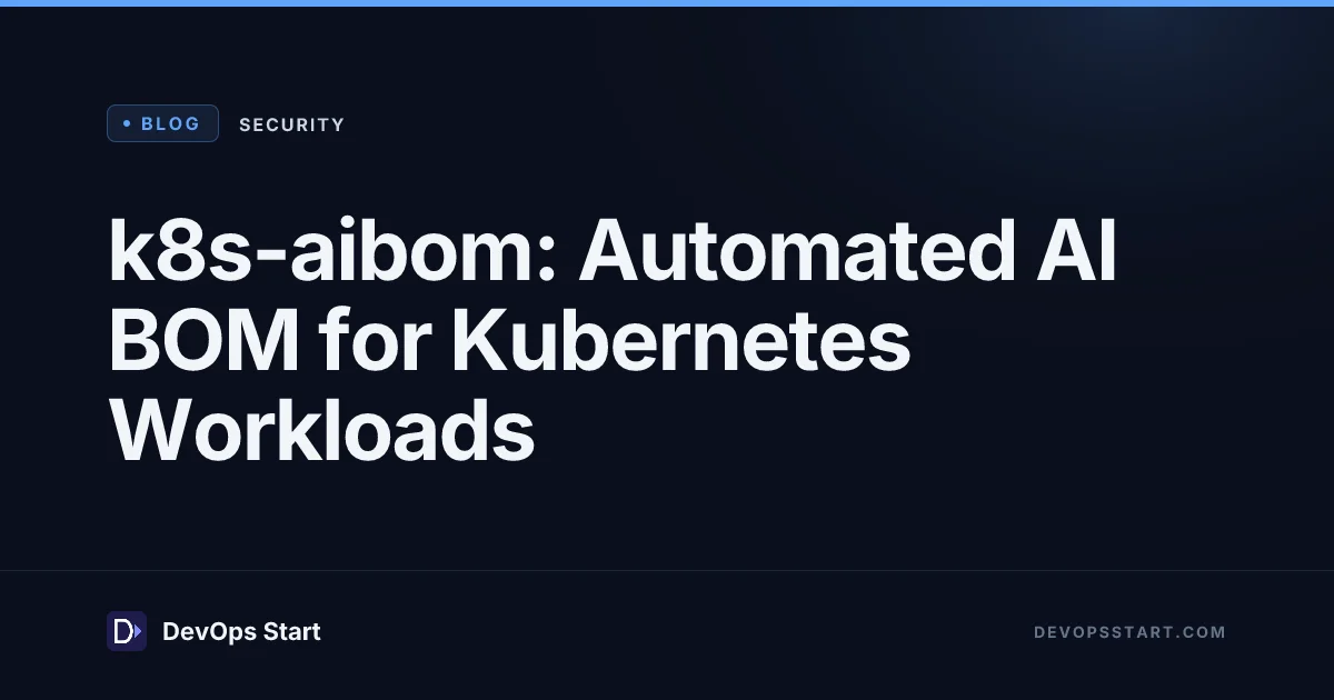 k8s-aibom: Automated AI BOM for Kubernetes Workloads