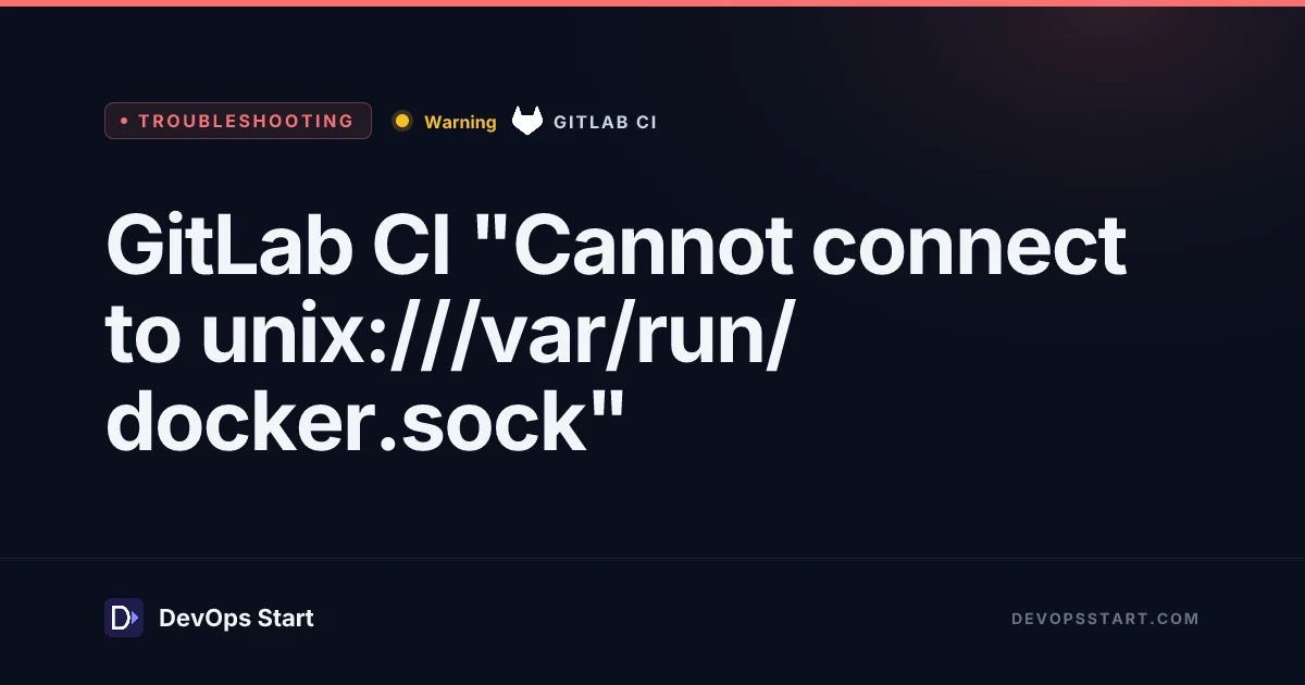 GitLab CI "Cannot connect to unix:///var/run/docker.sock"